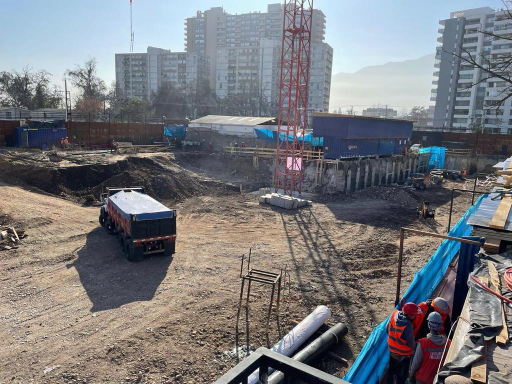 40% avance excavación